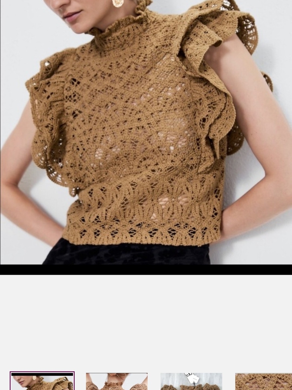 Zara Crochet Crop Top